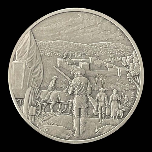 Vintage Medal History of Colonial America Pewter Coin Fort Dummer - Picture 1 of 3